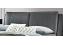 4ft6 Double Grey Faux Leather Pillow Back Padded Bed Frame 5